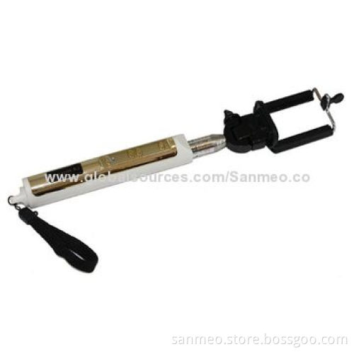 Gold Handle Selfie Sticks for Mobile Phones/Camera/Camcorder/DV Holder, Various Colors Available